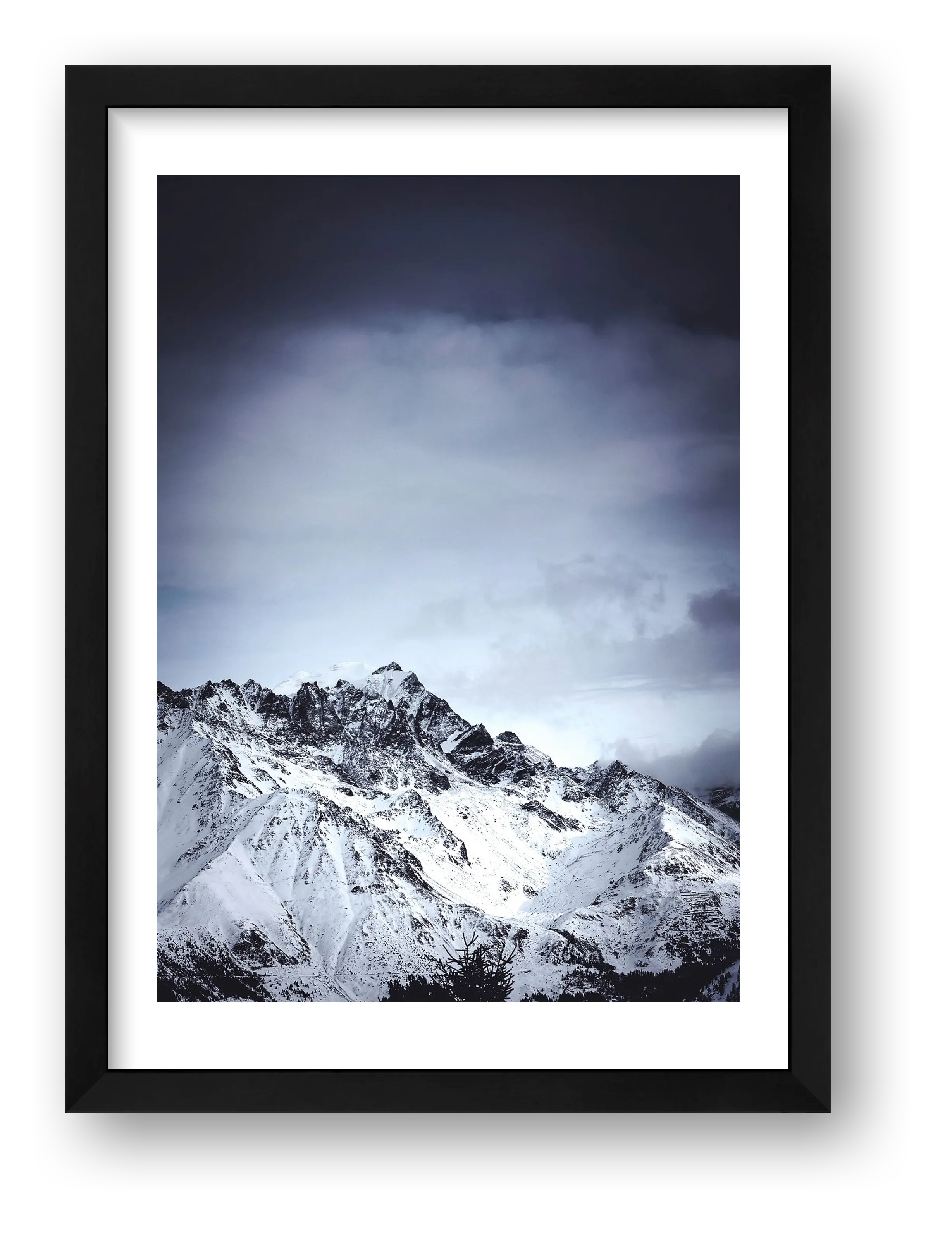 Grand Combin fine art photograph Valais Switzerland Snow, print #497 by Kzara Visual