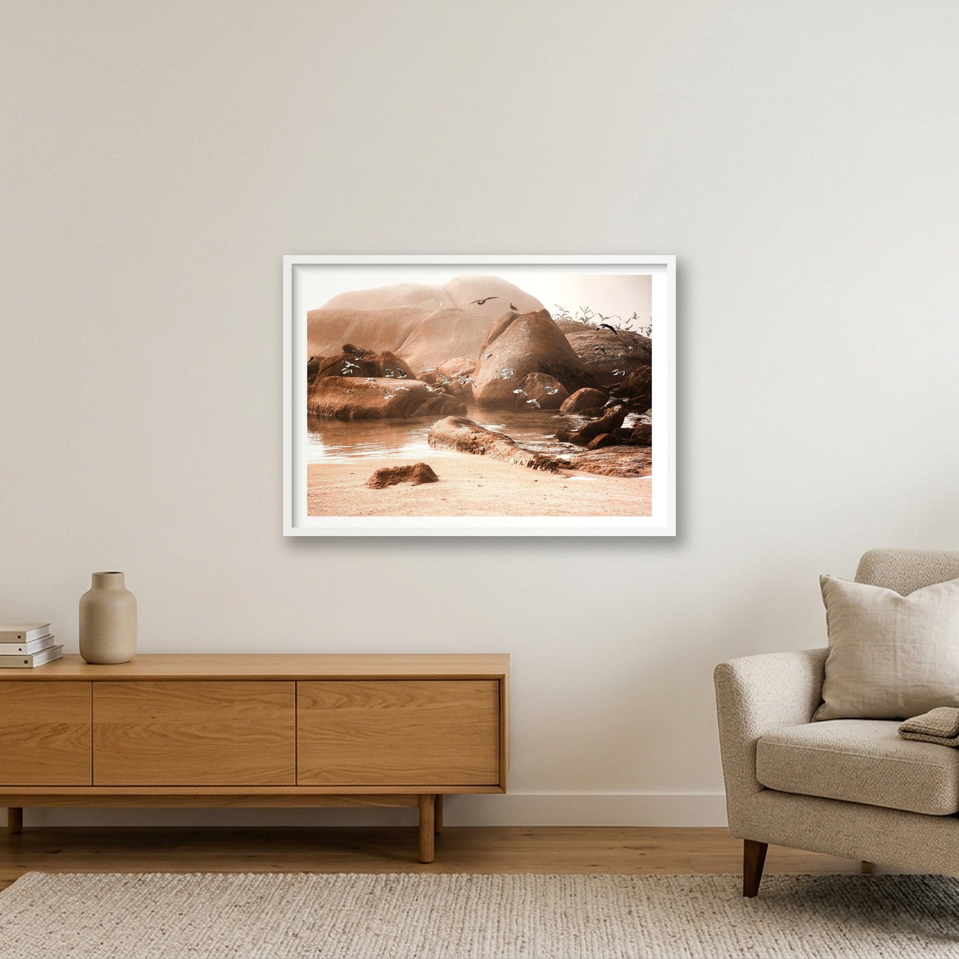 447 — 84×59cm, 33×23" White Frame