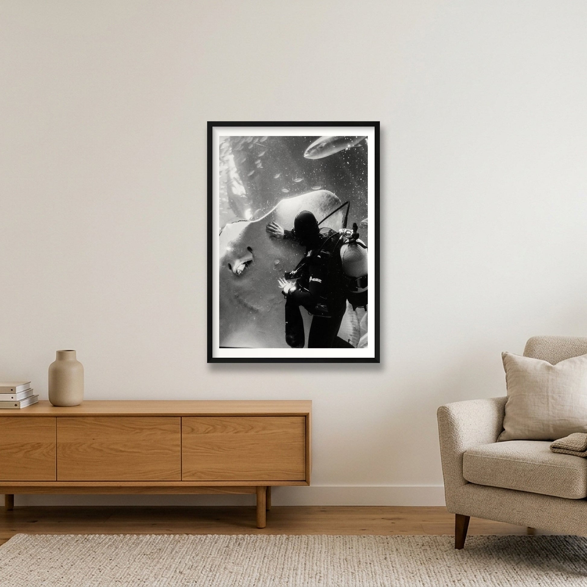 1861 — 59×84cm, 23×33" Black Frame