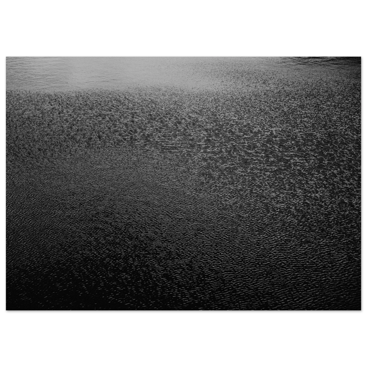Black white water ripples abstract monochrome poster print #PD_521 - view 9