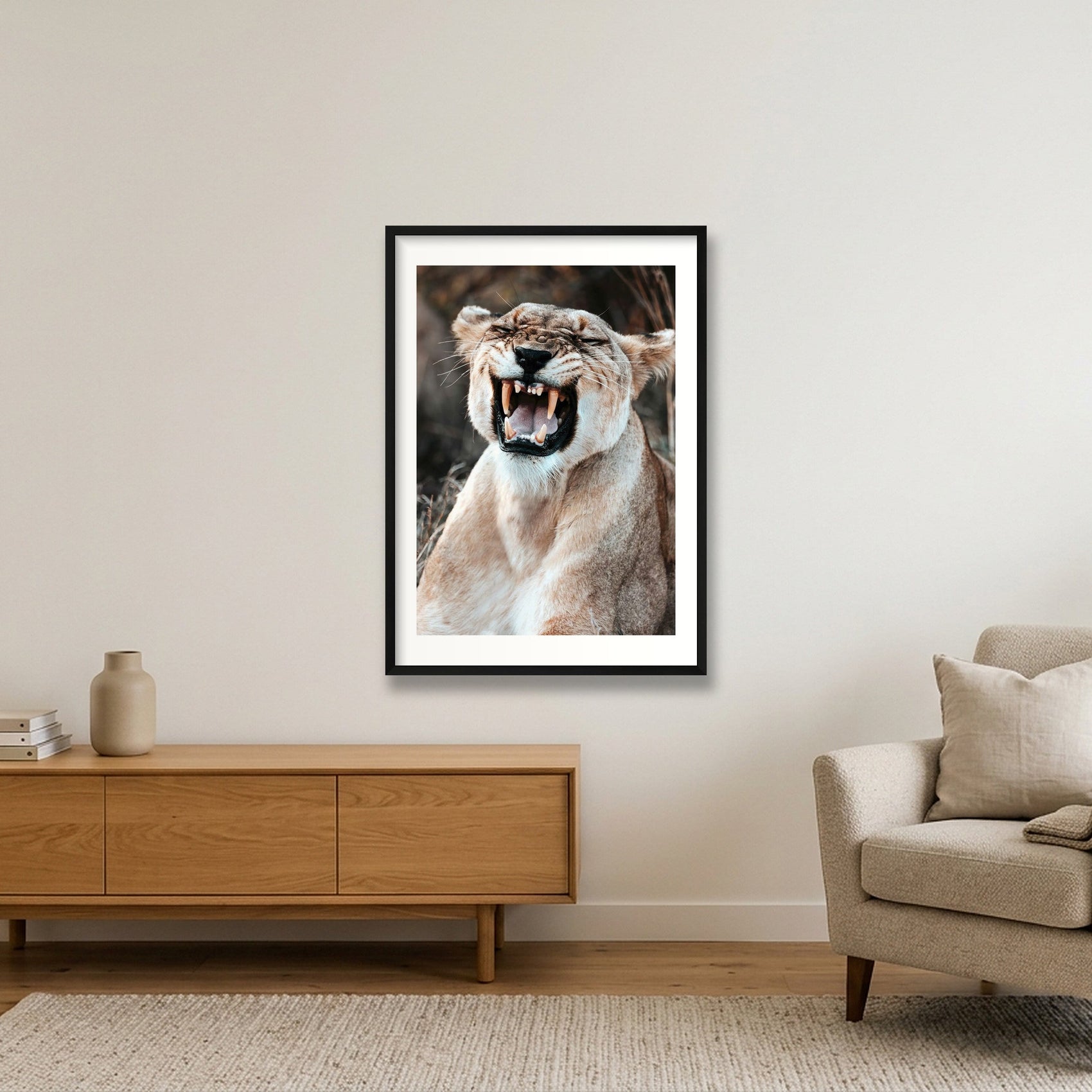 1808 — 59×84cm, 23×33" Black Frame