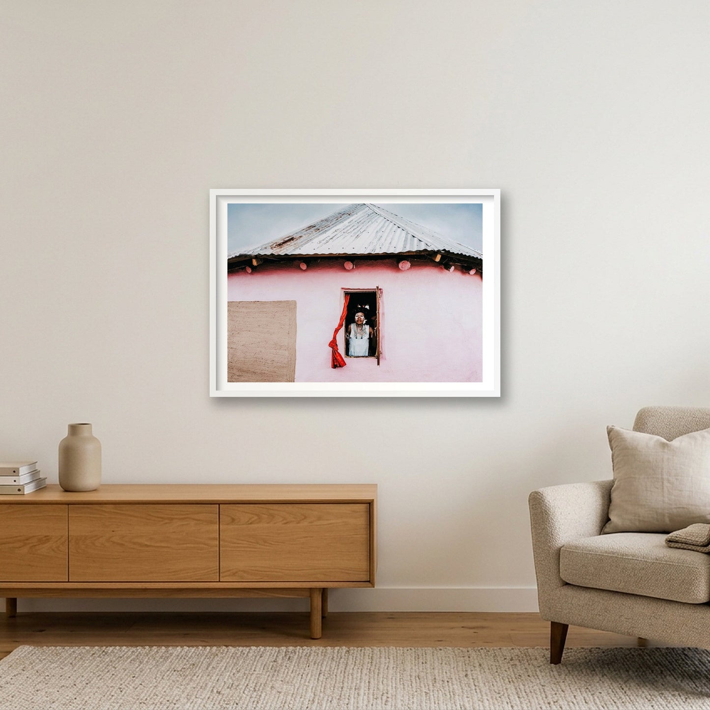 465 — 84×59cm, 33×23" White Frame