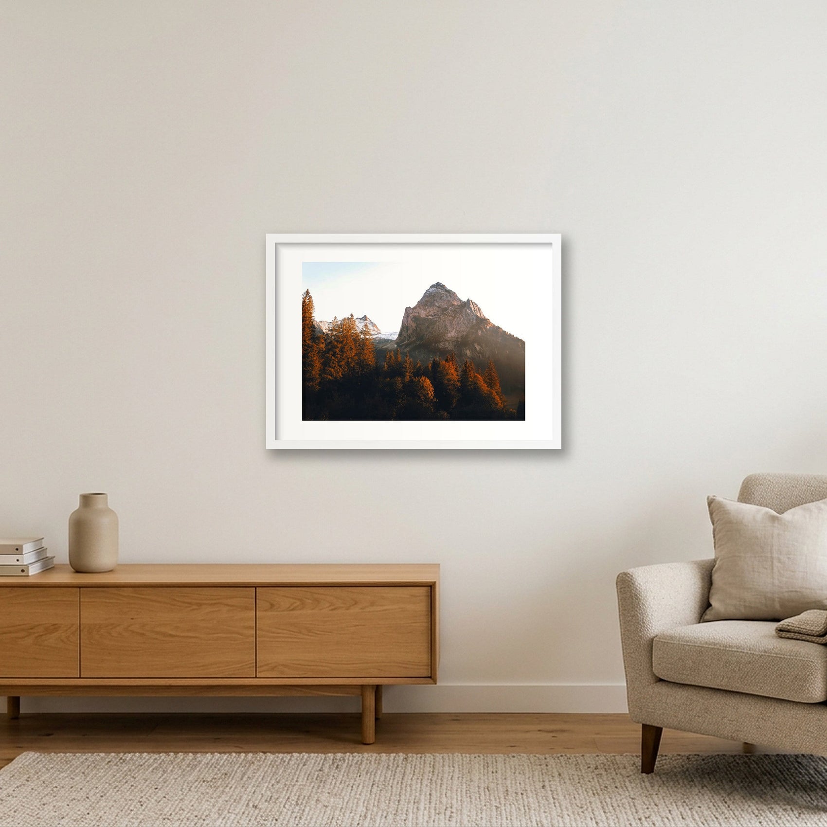 129 — 59×42cm, 23×17" White Frame
