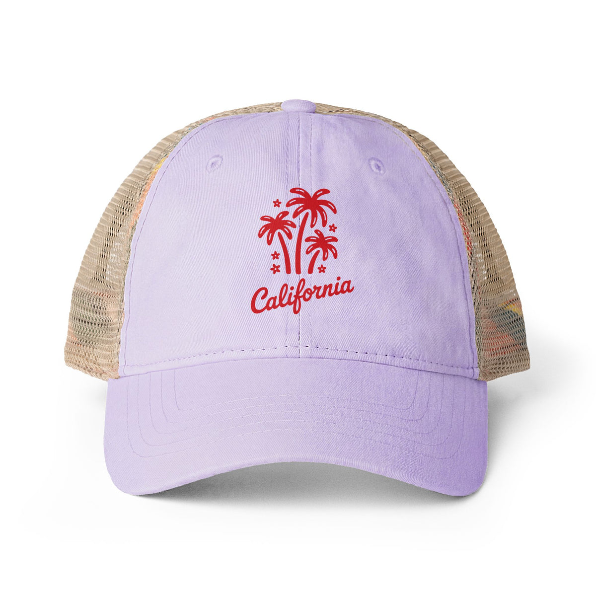 California Palm Tree Hat Gift For Surfer Vintage Beach Cap Coastal Vacation Hat Summer Trucker Cap – product image 4