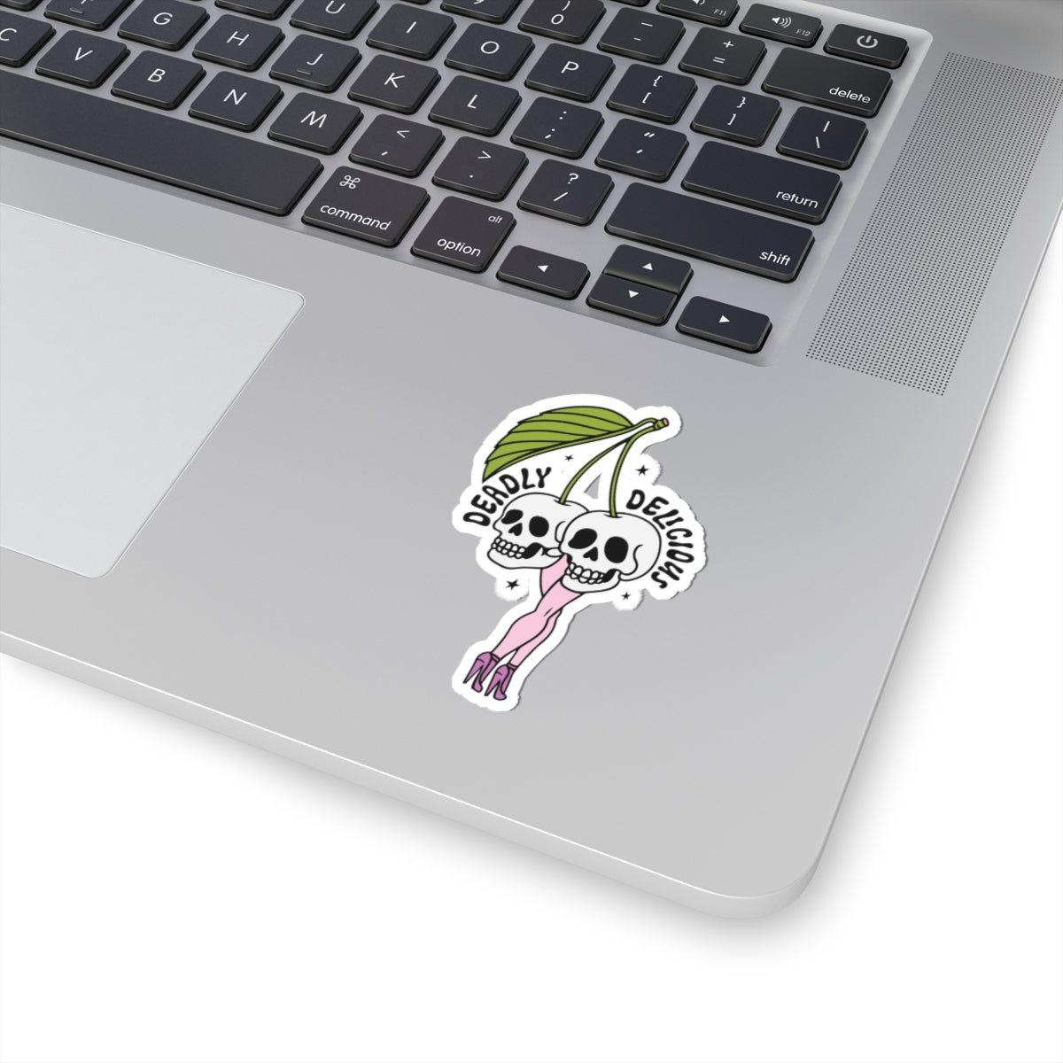 Cheeky Skull Cherry Sticker Gift For Teen Vinyl Decal Present For Friend Unique Punk Art Aesthetic – product image 5