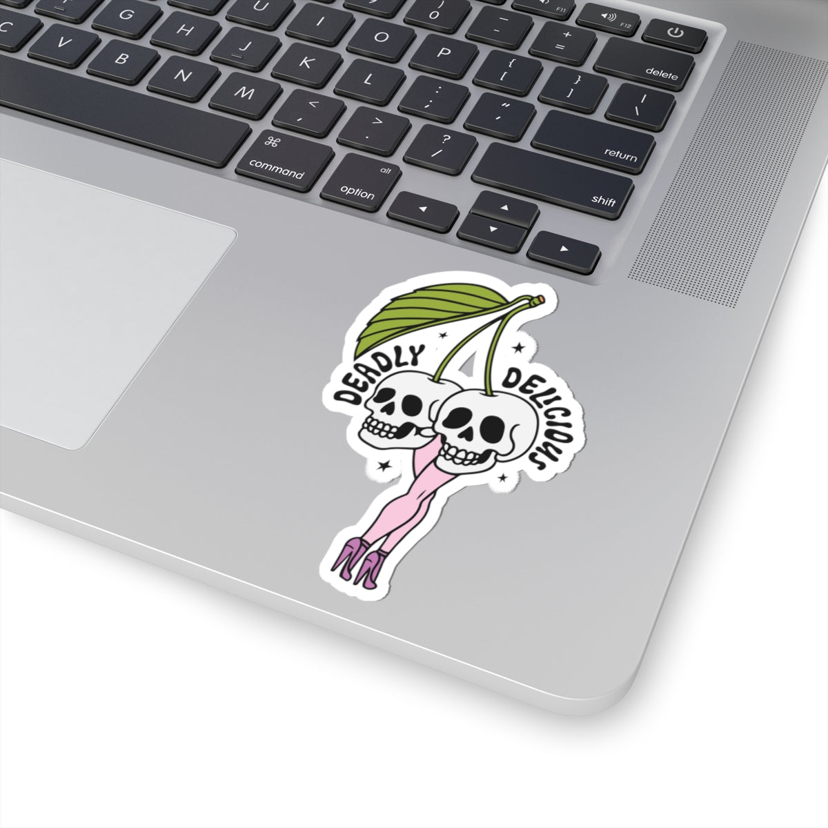 Cheeky Skull Cherry Sticker Gift For Teen Vinyl Decal Present For Friend Unique Punk Art Aesthetic – product image 7