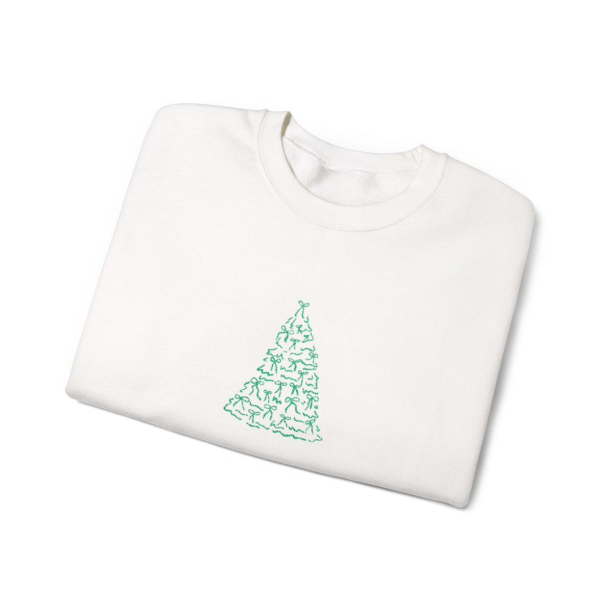 Christmas Bow Tree Sweatshirt Gift For Wife Holiday Crewneck Seasonal Winter Present For Sister – product image 2