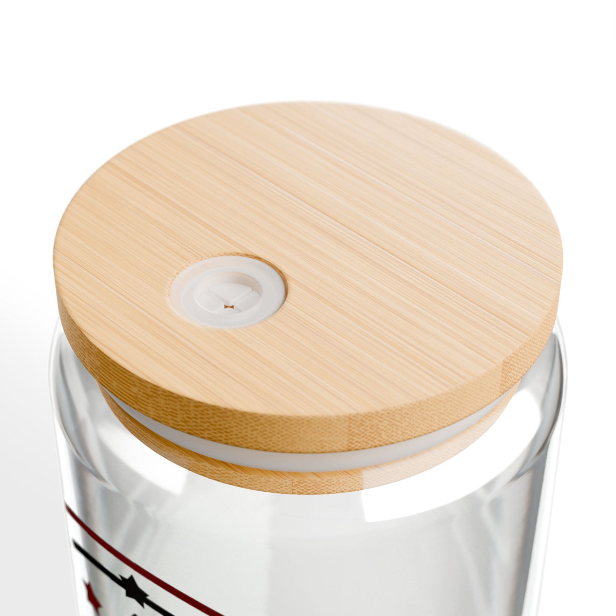 Christmas Crew Glass Cup Gift For Sister Holiday Sipper With Bamboo Lid Festive Drinkware Present For – product image 6