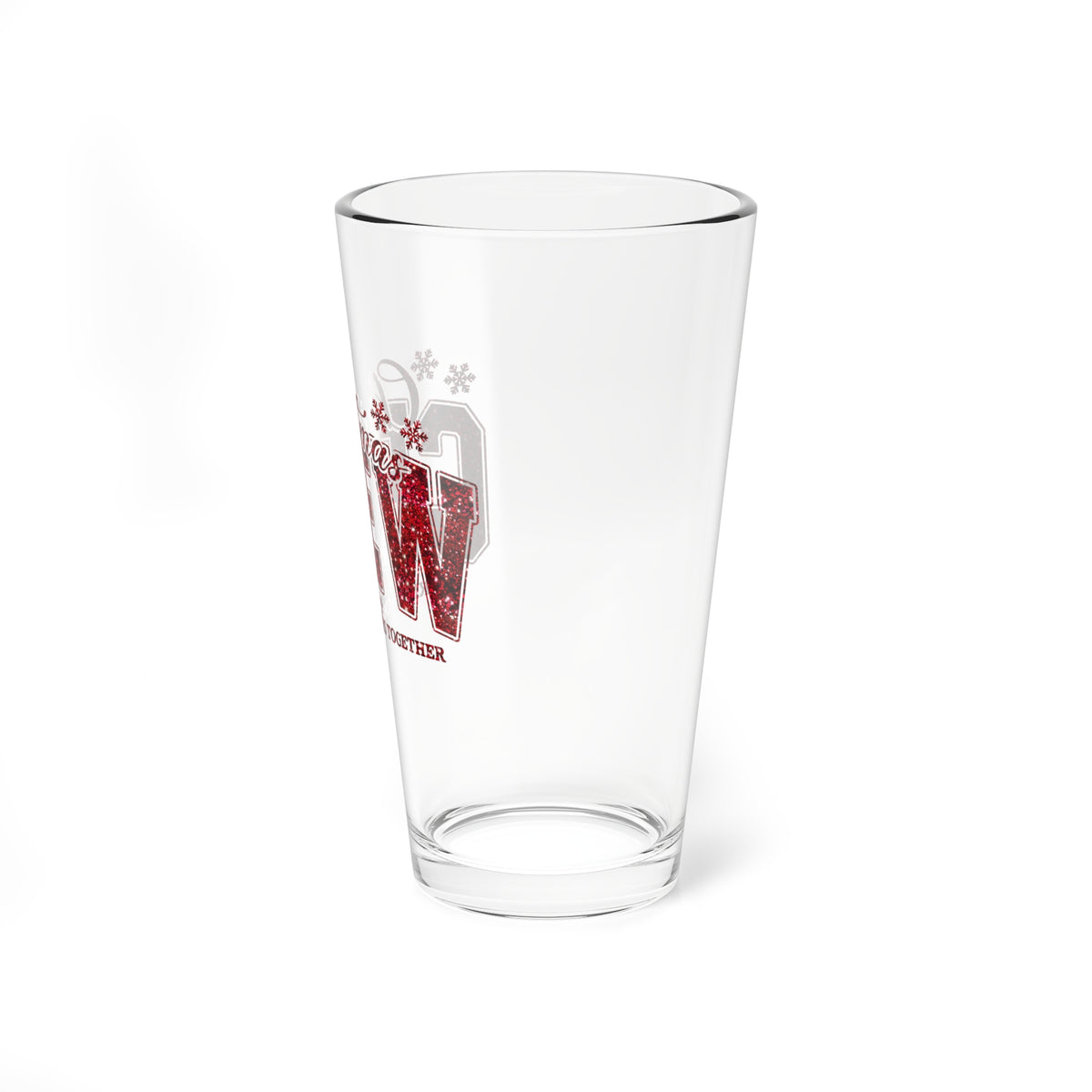 Christmas Crew Mixing Glass Gift For Best Friend Holiday Cocktail Tumbler Present For Roommate – product image 4