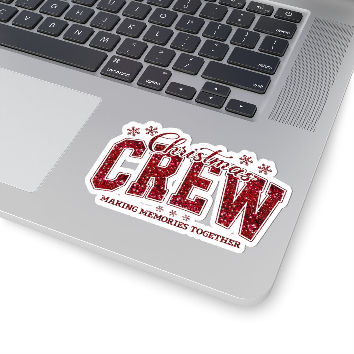 Christmas Crew Sticker Gift For Wife Glitter Vinyl Decal Holiday Laptop Journal Accent Stocking – product image 6