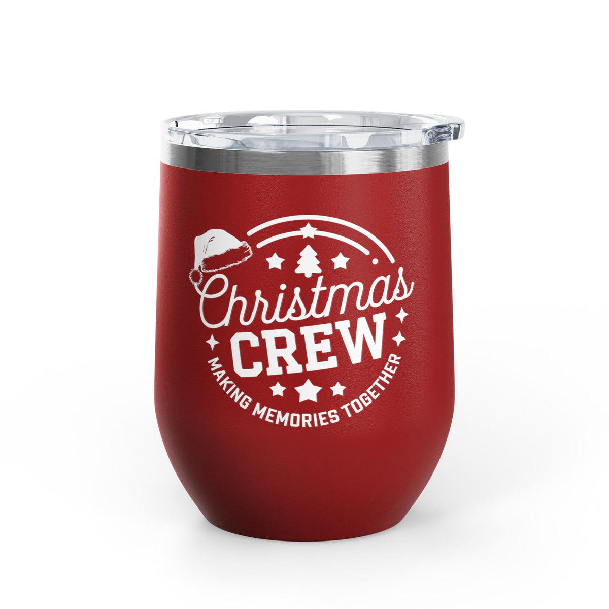 Christmas Crew Wine Tumbler For Family Christmas Party Holiday Party Cup Festive Family Gift Mug For