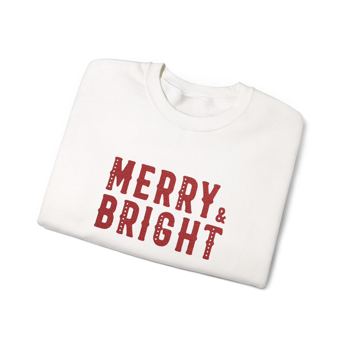 Christmas Sweater Embroidered Crewneck For Matching Family Christmas Sweatshirt Cozy Christmas