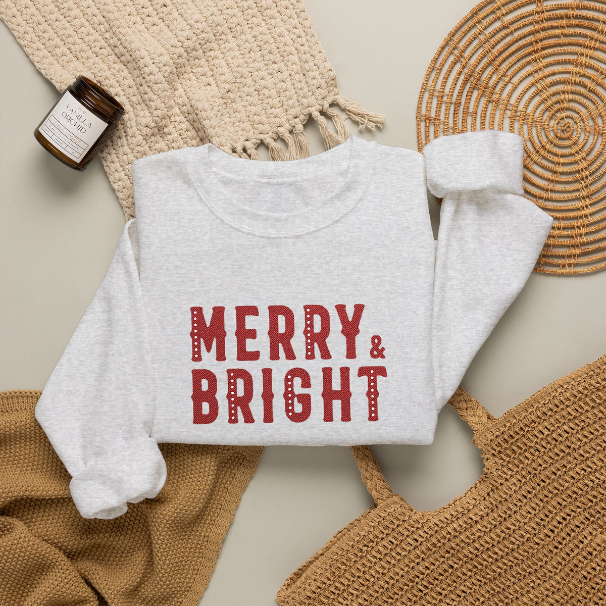 Christmas Sweater Embroidered Crewneck For Matching Family Christmas Sweatshirt Cozy Christmas – product image 10