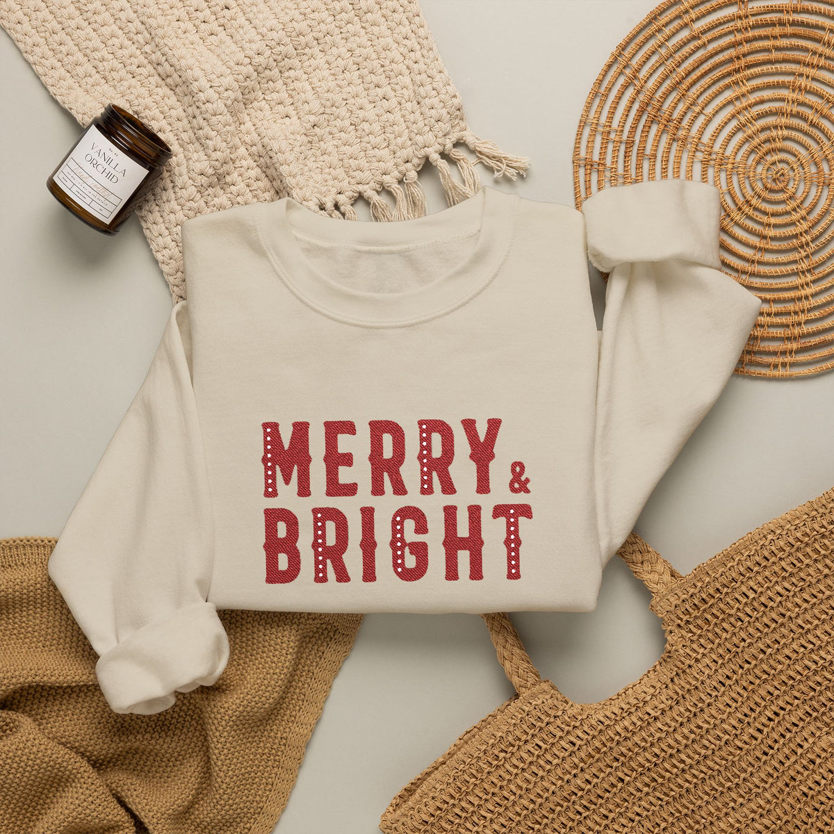 Christmas Sweater Embroidered Crewneck For Matching Family Christmas Sweatshirt Cozy Christmas – product image 13
