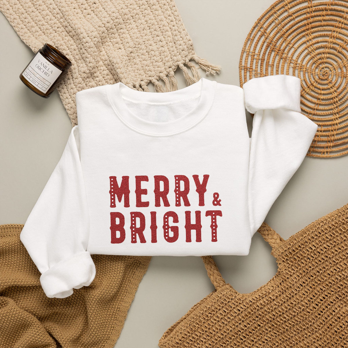Christmas Sweater Embroidered Crewneck For Matching Family Christmas Sweatshirt Cozy Christmas – product image 7
