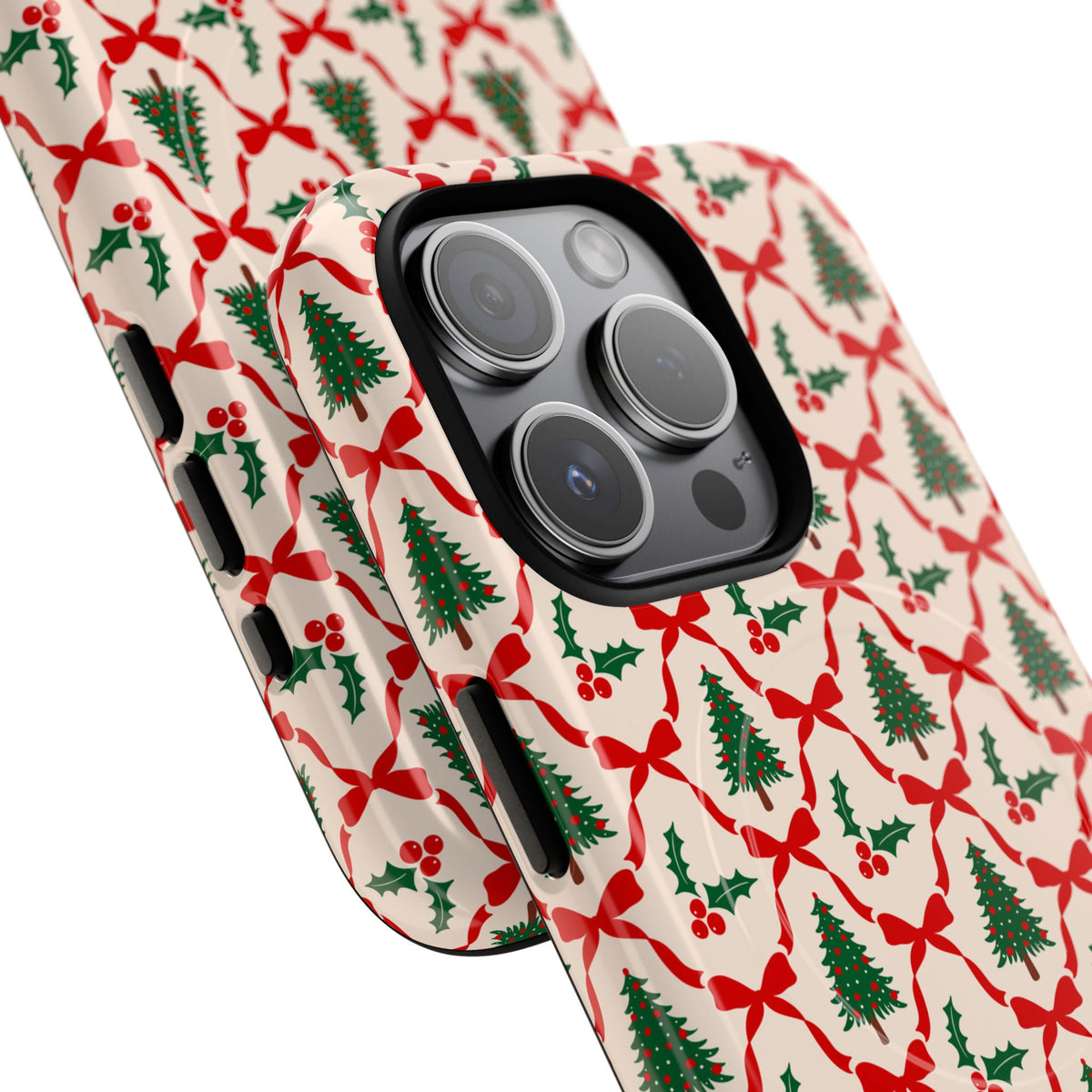 Christmas Tree Phone Case Gift For Sister Magnetic iPhone Cover Holiday Bow Pattern Tough Protective – product image 12