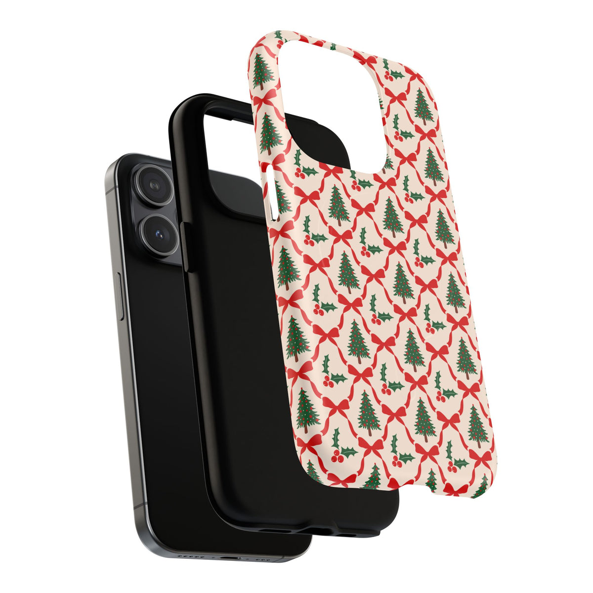 Christmas Tree Phone Case Gift For Sister Magnetic iPhone Cover Holiday Bow Pattern Tough Protective – product image 15