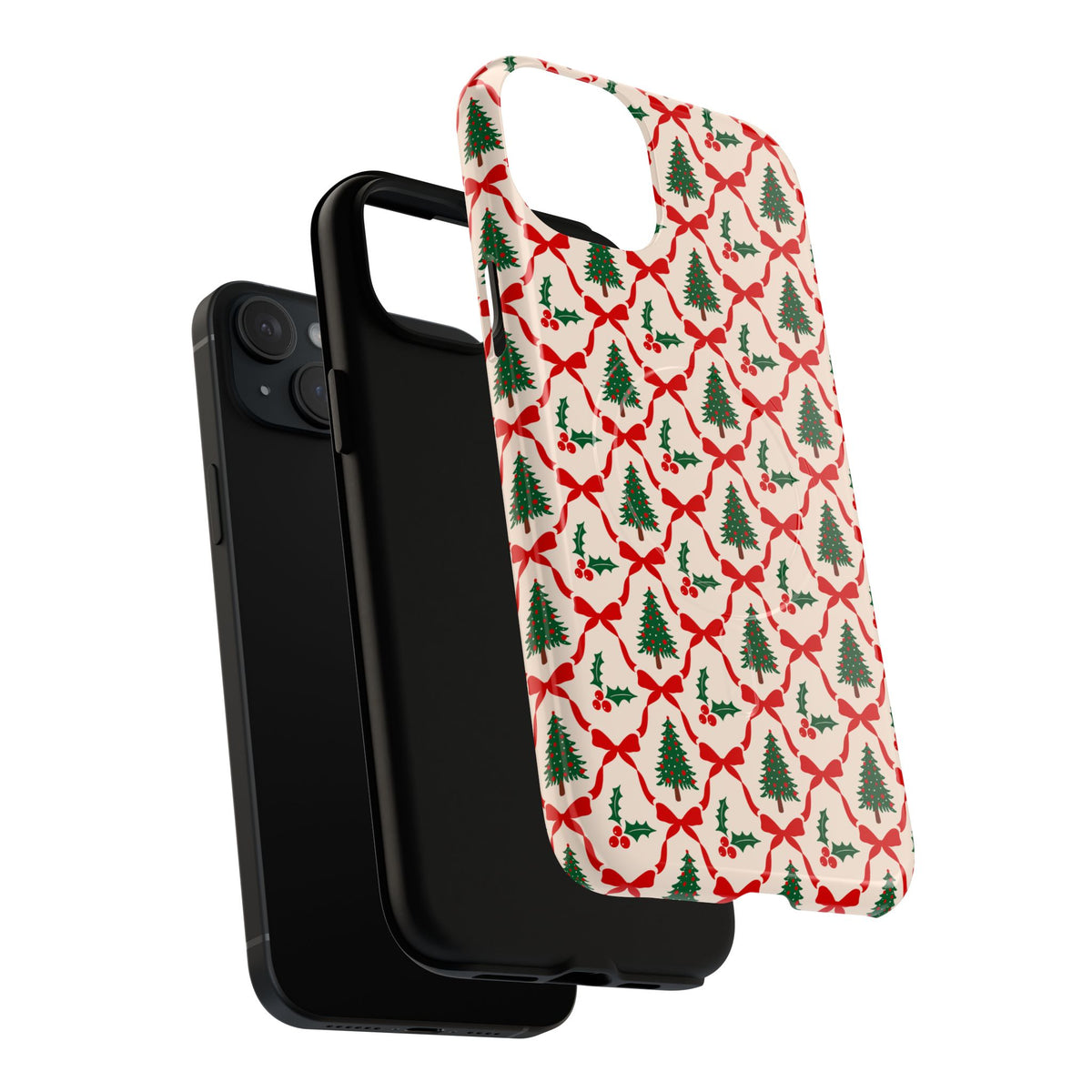 Christmas Tree Phone Case Gift For Sister Magnetic iPhone Cover Holiday Bow Pattern Tough Protective – product image 17