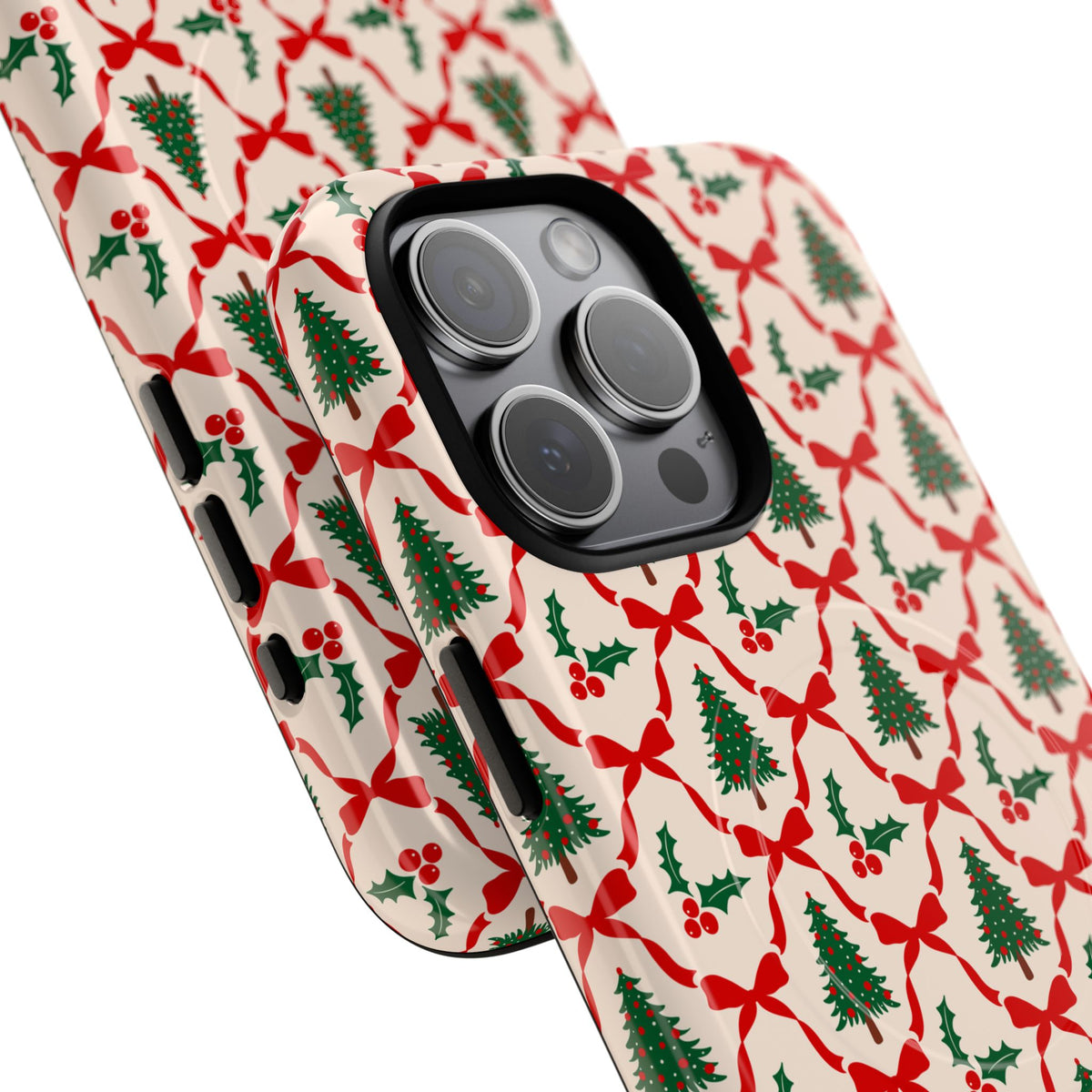 Christmas Tree Phone Case Gift For Sister Magnetic iPhone Cover Holiday Bow Pattern Tough Protective – product image 20