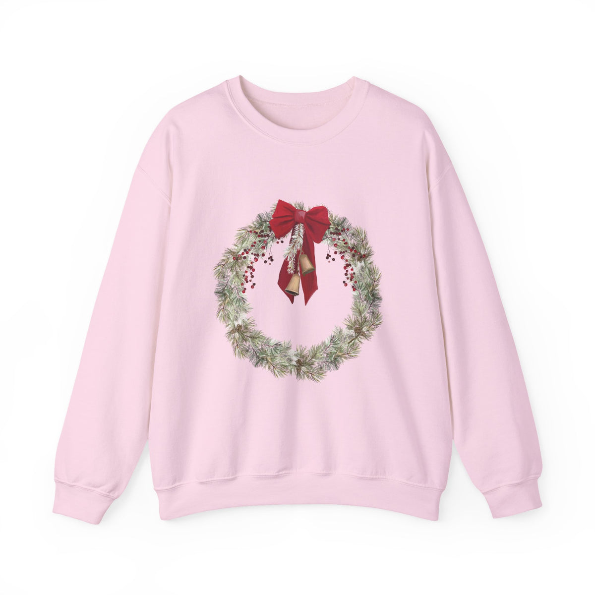 Christmas Wreath Sweatshirt Gift For Mom Holiday Crewneck Seasonal Winter Present For Sister Classic – product image 8
