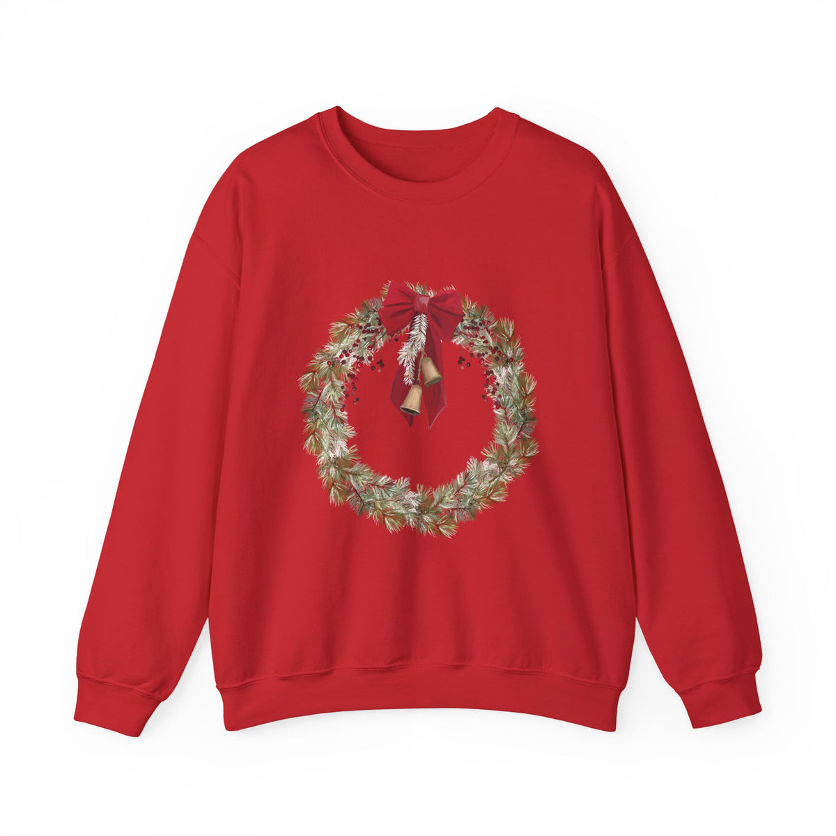 Christmas Wreath Sweatshirt Gift For Mom Holiday Crewneck Seasonal Winter Present For Sister Classic – product image 9