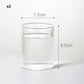 Japanese Ribbed Glass Coffee Mug, Heat-Resistant Striped Glass Cup, Transparent,