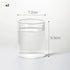 Japanese Ribbed Glass Coffee Mug, Heat-Resistant Striped Glass Cup, Transparent,