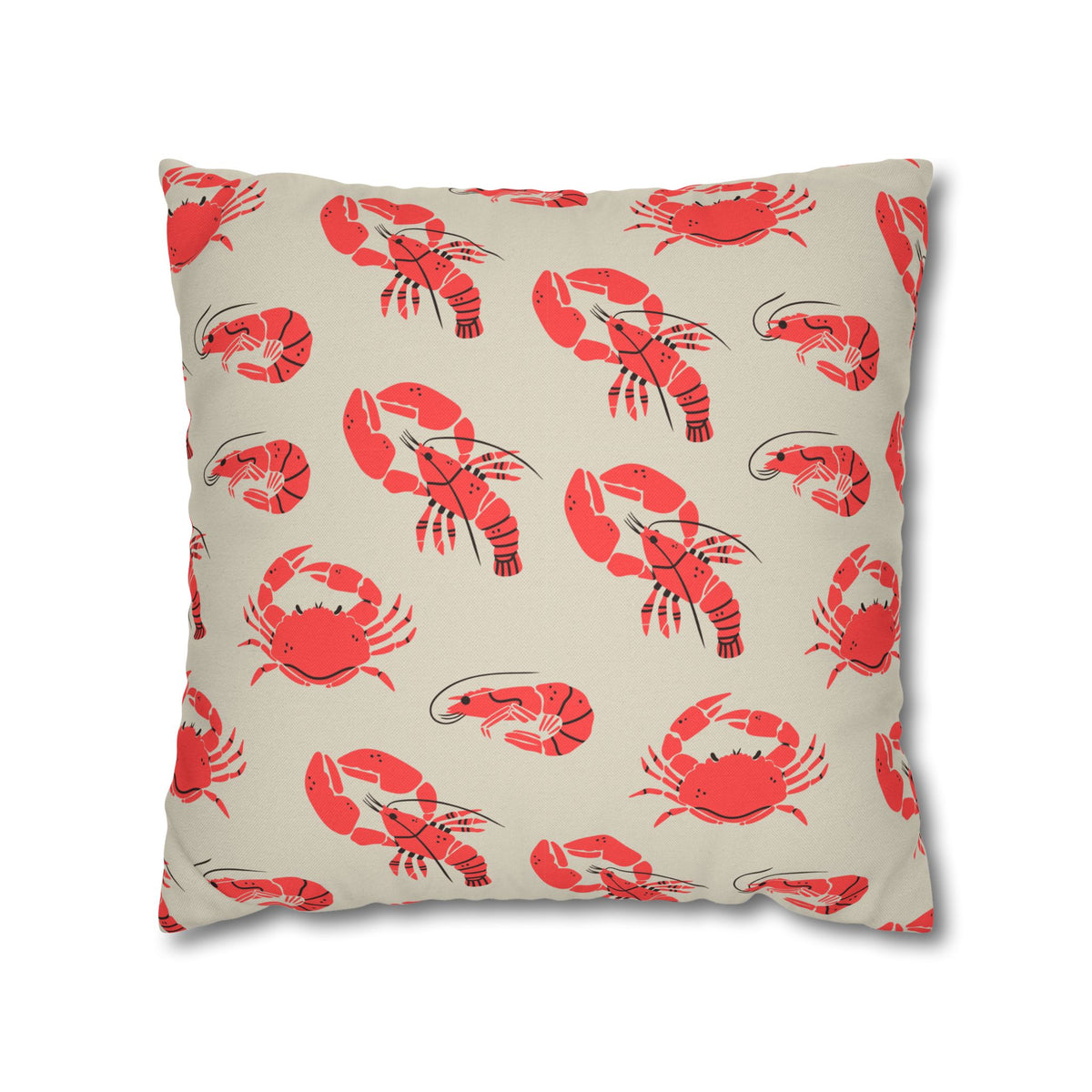Coastal Seafood Pillow Cover For Beach House Decor Gift For Beach Lover Nautical Throw Cushion Gift – product image 2
