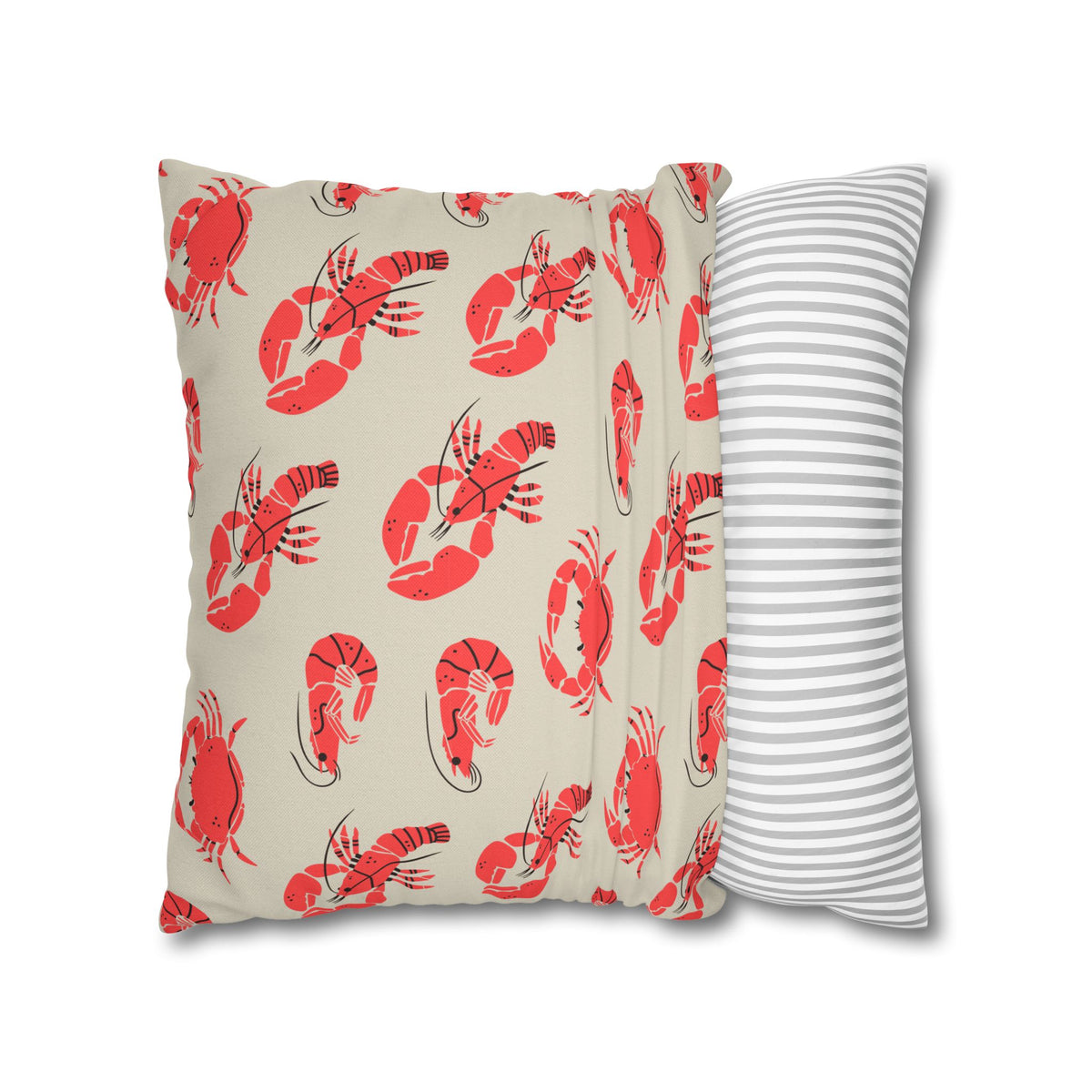 Coastal Seafood Pillow Cover For Beach House Decor Gift For Beach Lover Nautical Throw Cushion Gift – product image 3