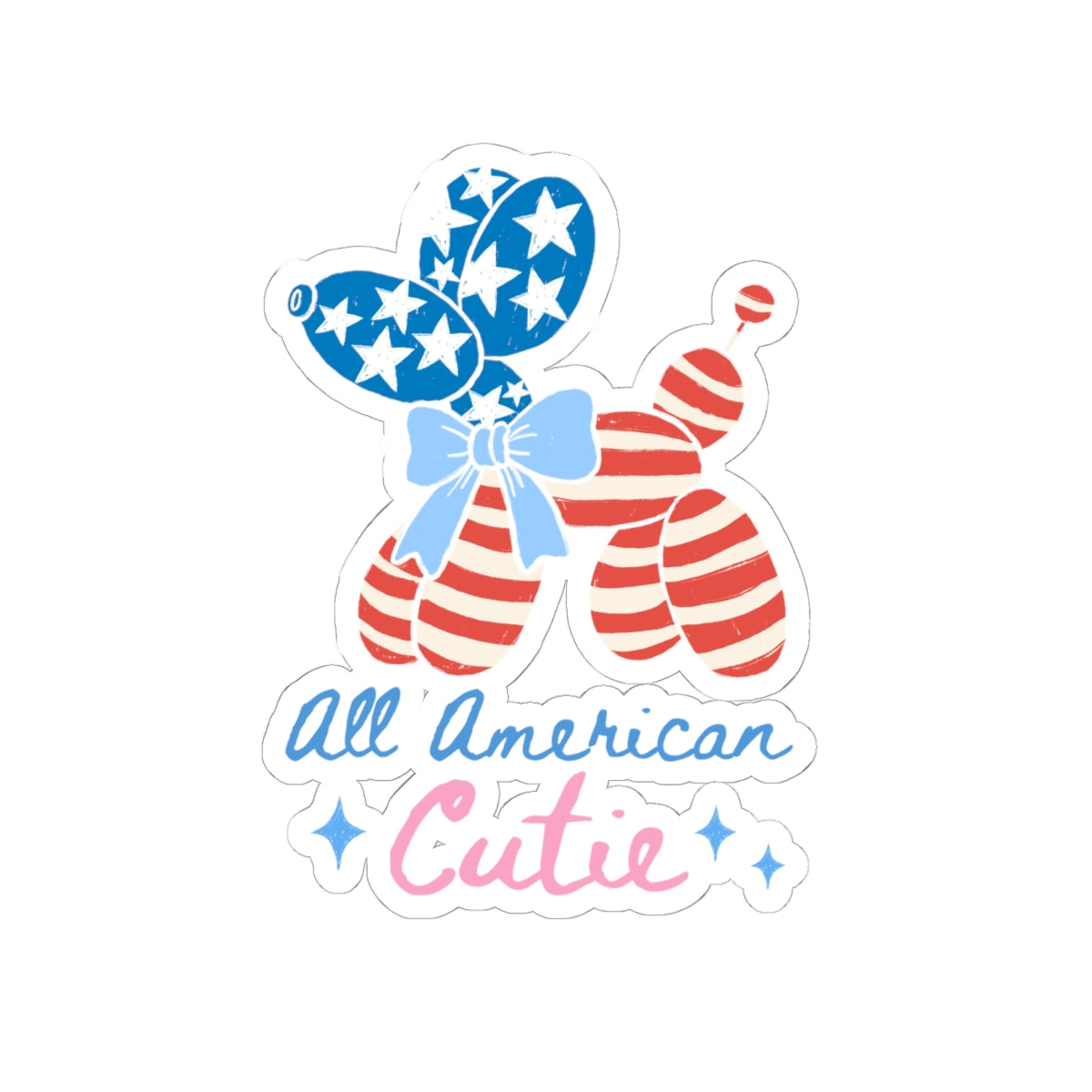 Cute Dog Sticker For Dog Mom Decal 4 July Sticker For Independence Day Decor America Sticker For USA – product image 4