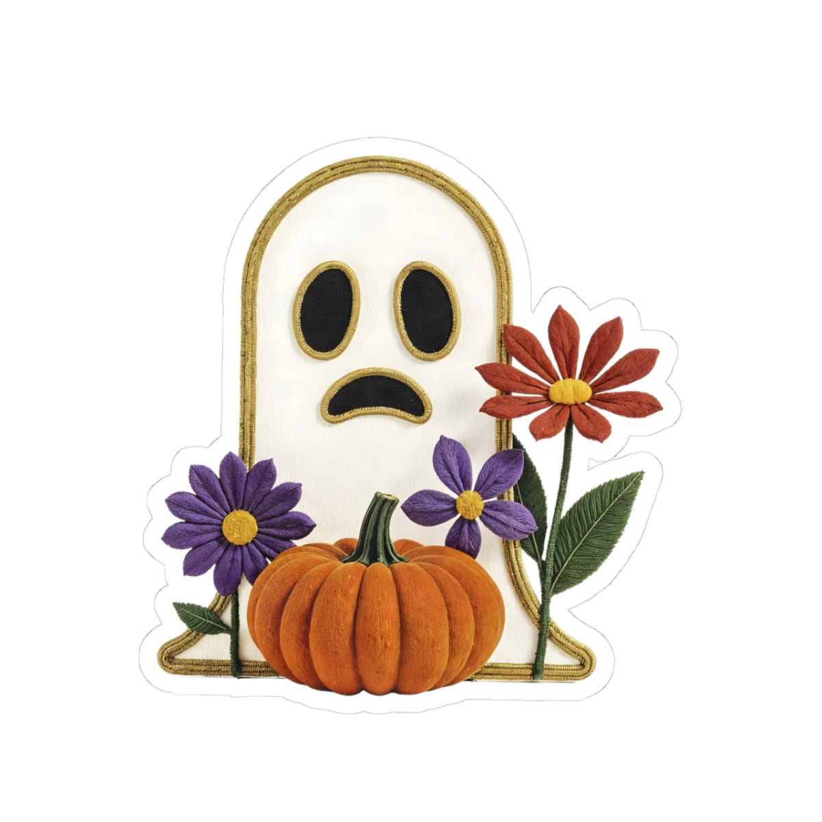 Cute Ghost Halloween Sticker Fall Pumpkin Decal For Halloween Party Decor Cottagecore Autumn Laptop