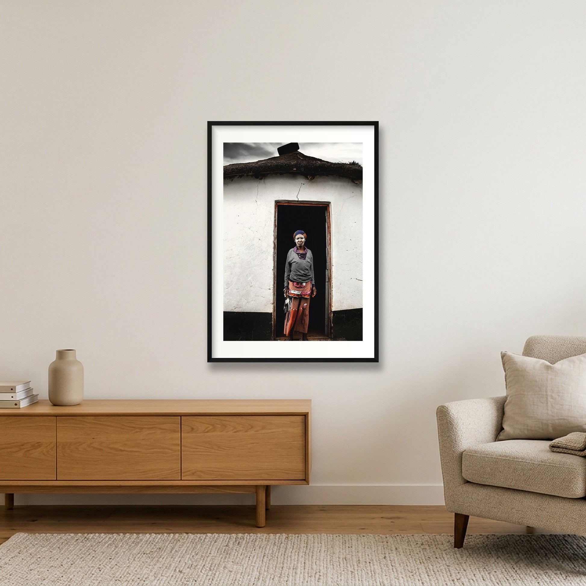 90 — 70×100cm, 28×39" Black Frame