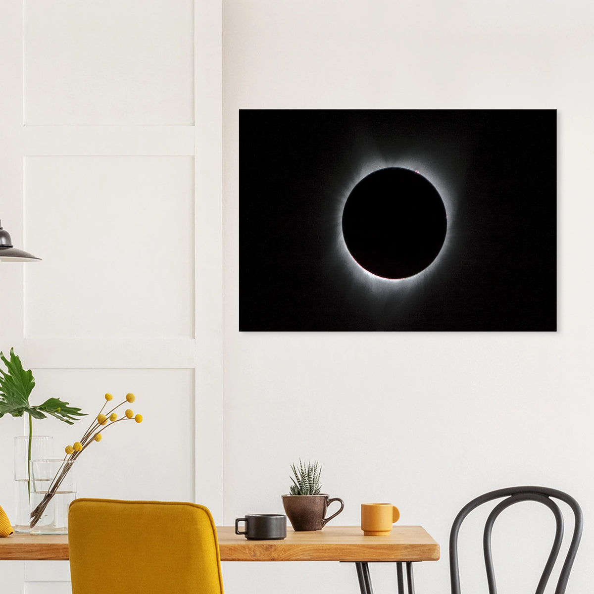Solar Eclipse Wall Art Canvas Print NASA 2017 Celestial Astronomy Space Decor #PD_02 product image