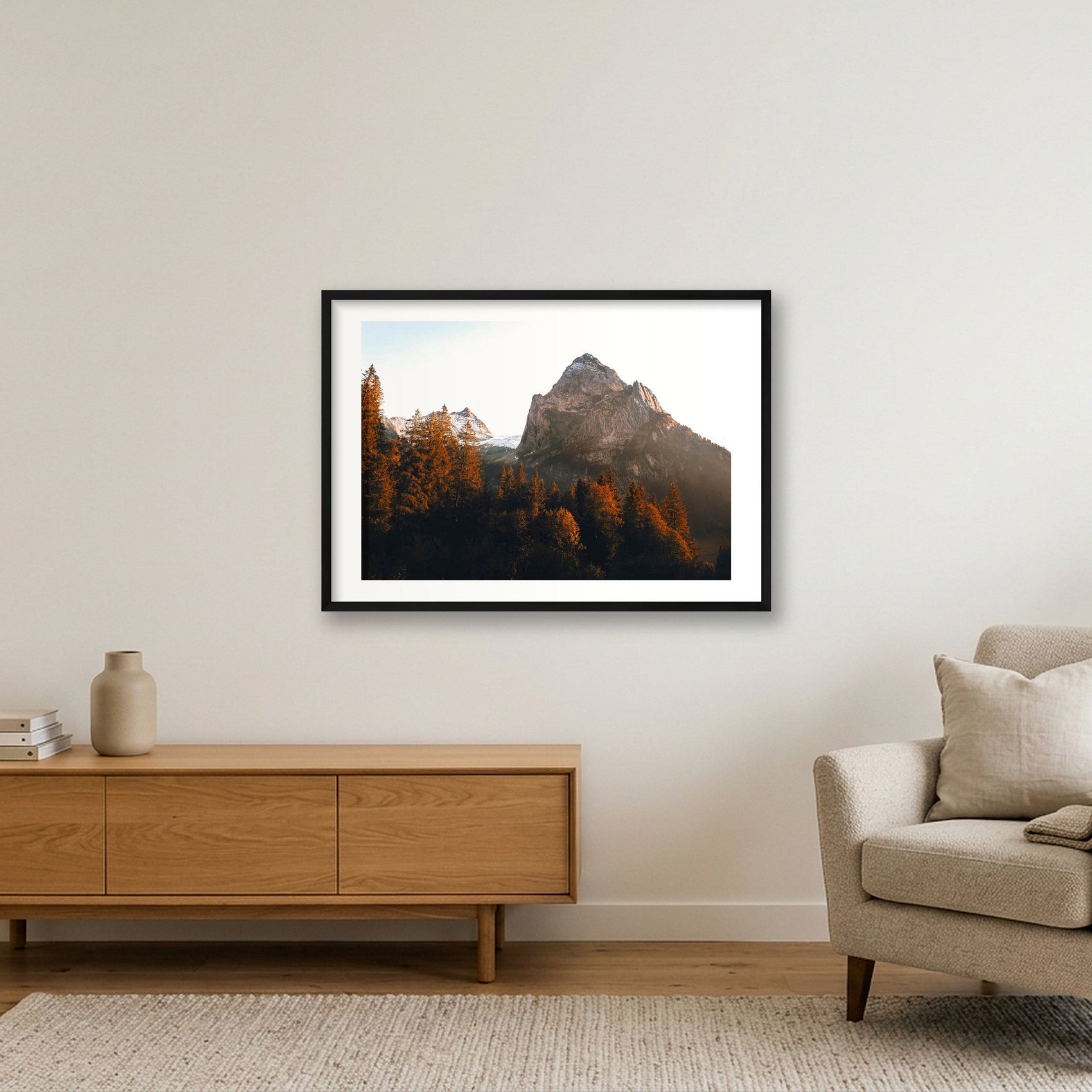 129 — 84×59cm, 33×23" Black Frame