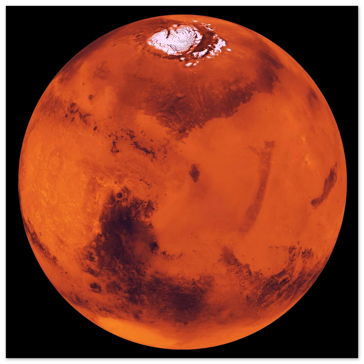 FOAM - The Red Planet Foam Board Print – A Striking Martian Landscape for Your Space
