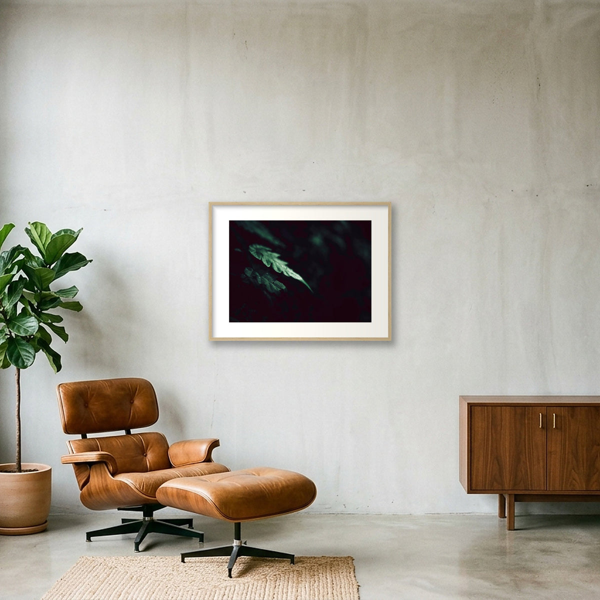 1128 — 80×60cm, 31×24" Oak Frame