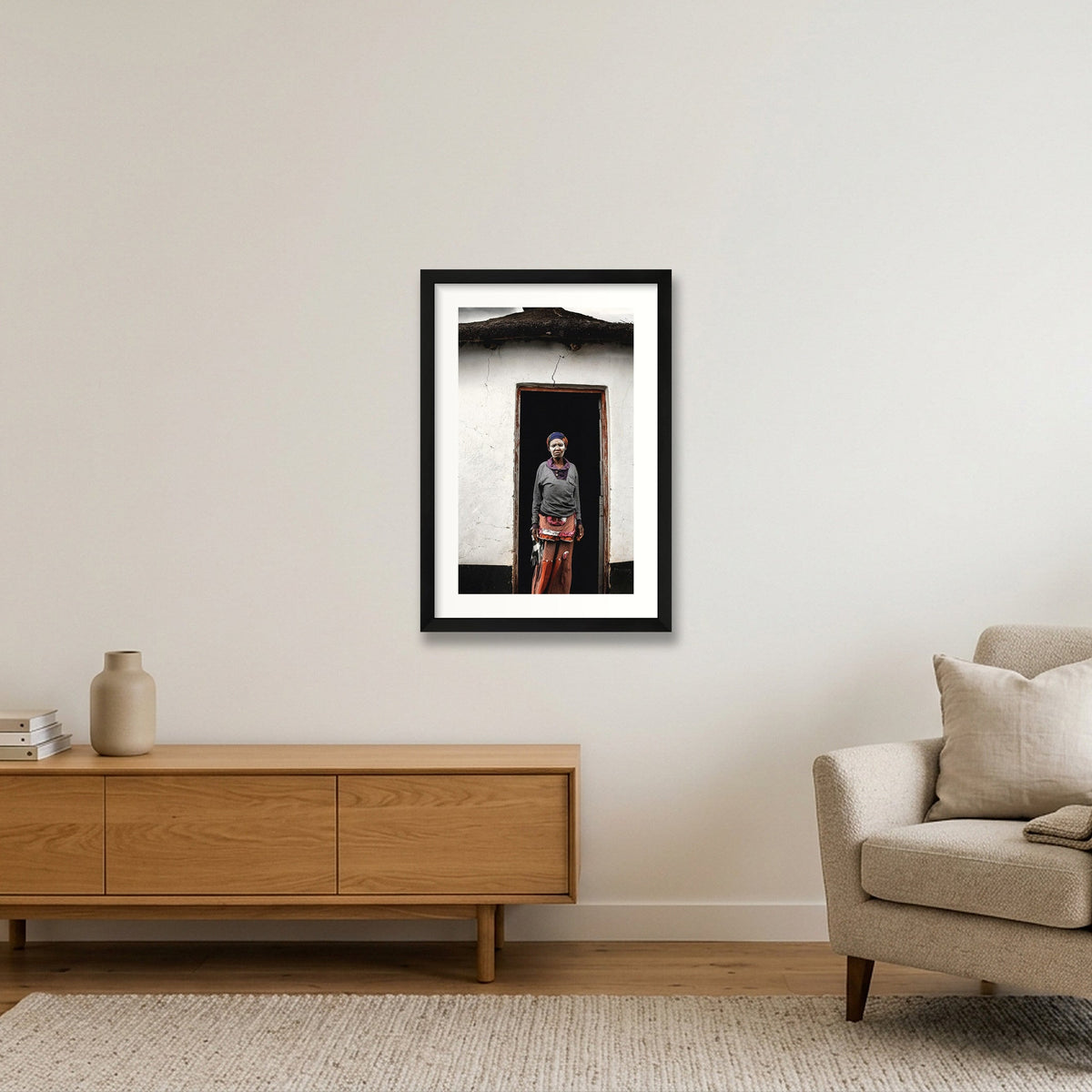 90 — 30×45cm, 12×18" Black Frame