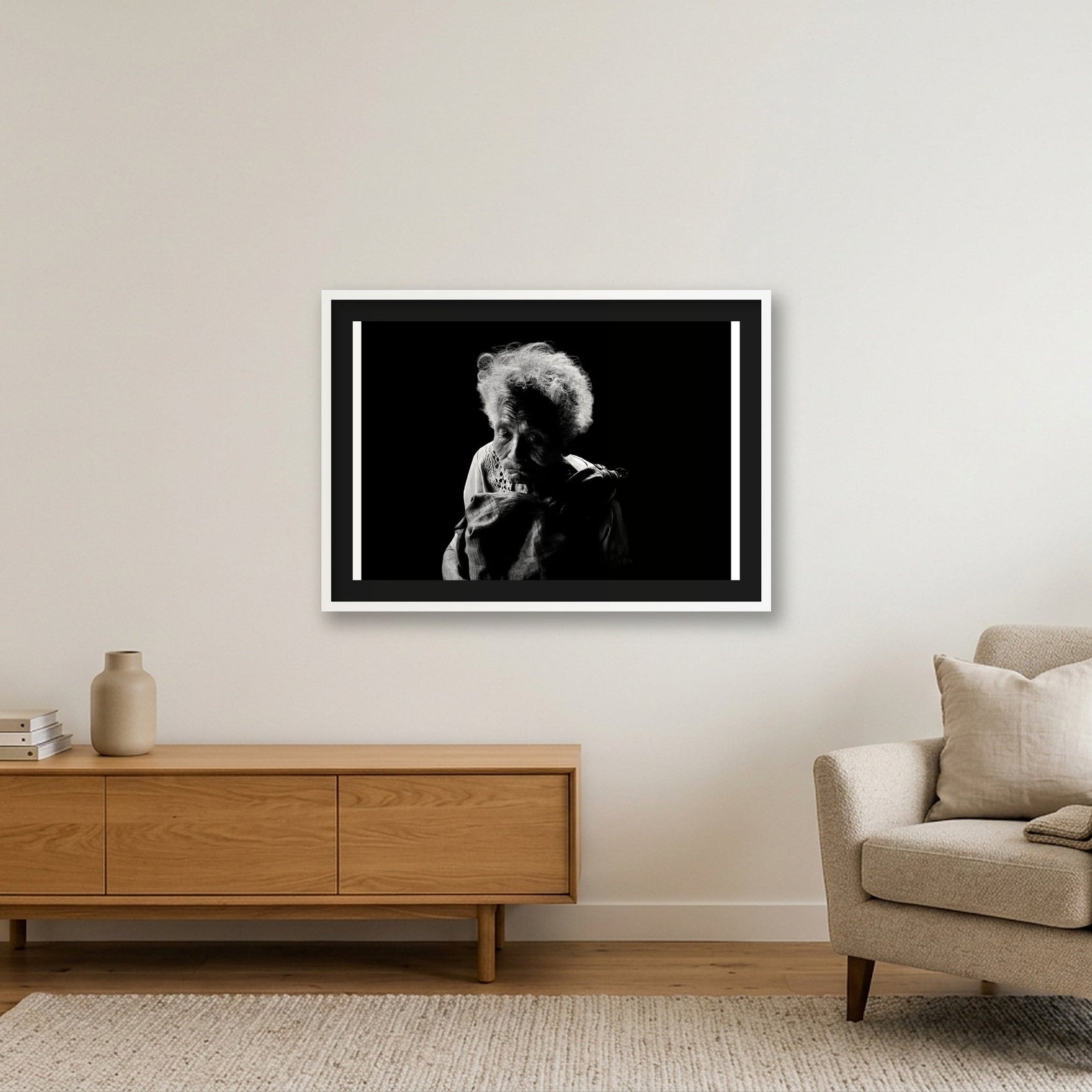 1857 — 84×59cm, 33×23" White Frame