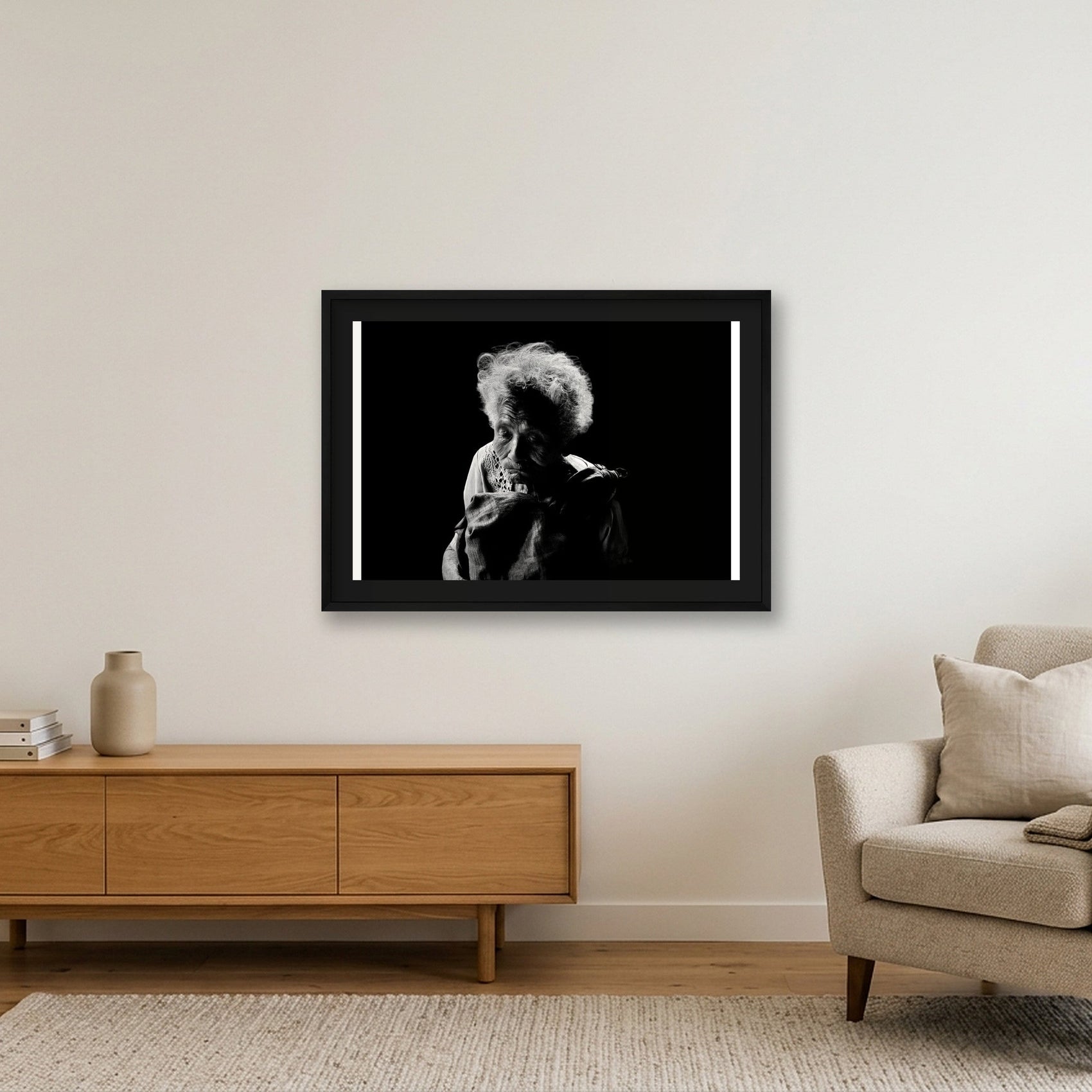 1857 — 84×59cm, 33×23" Black Frame