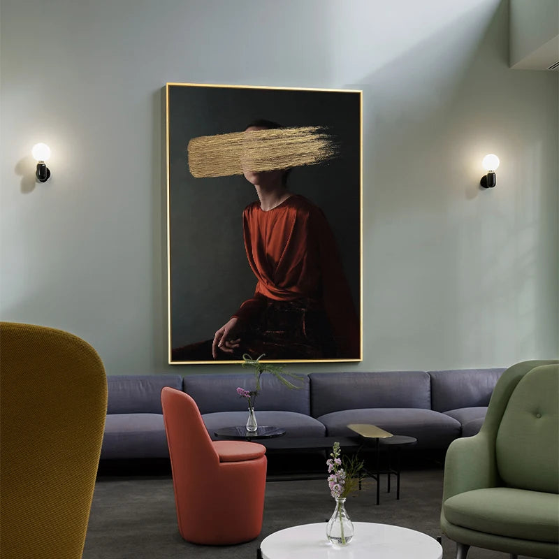 Dark fashion figure wall art unframed poster