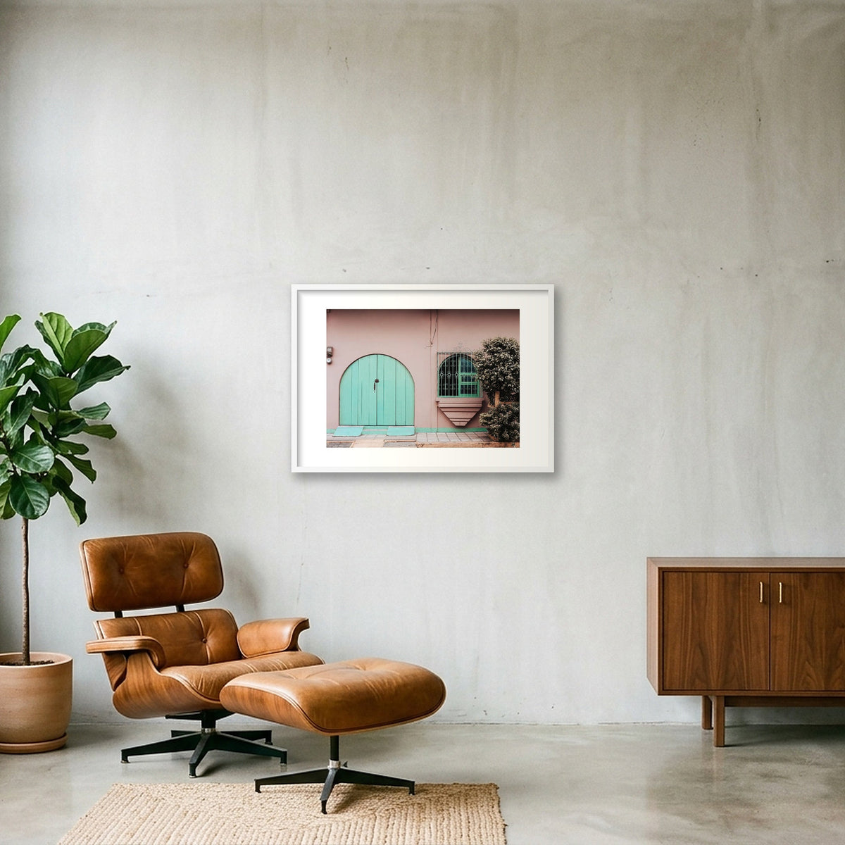 1387 — 84×59cm, 33×23" White Frame