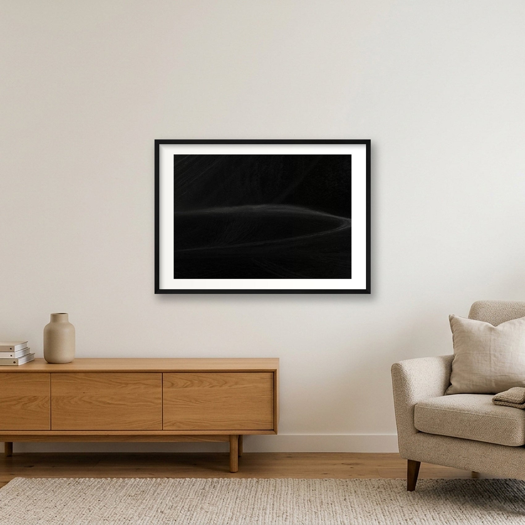 1287 — 84×59cm, 33×23" Black Frame