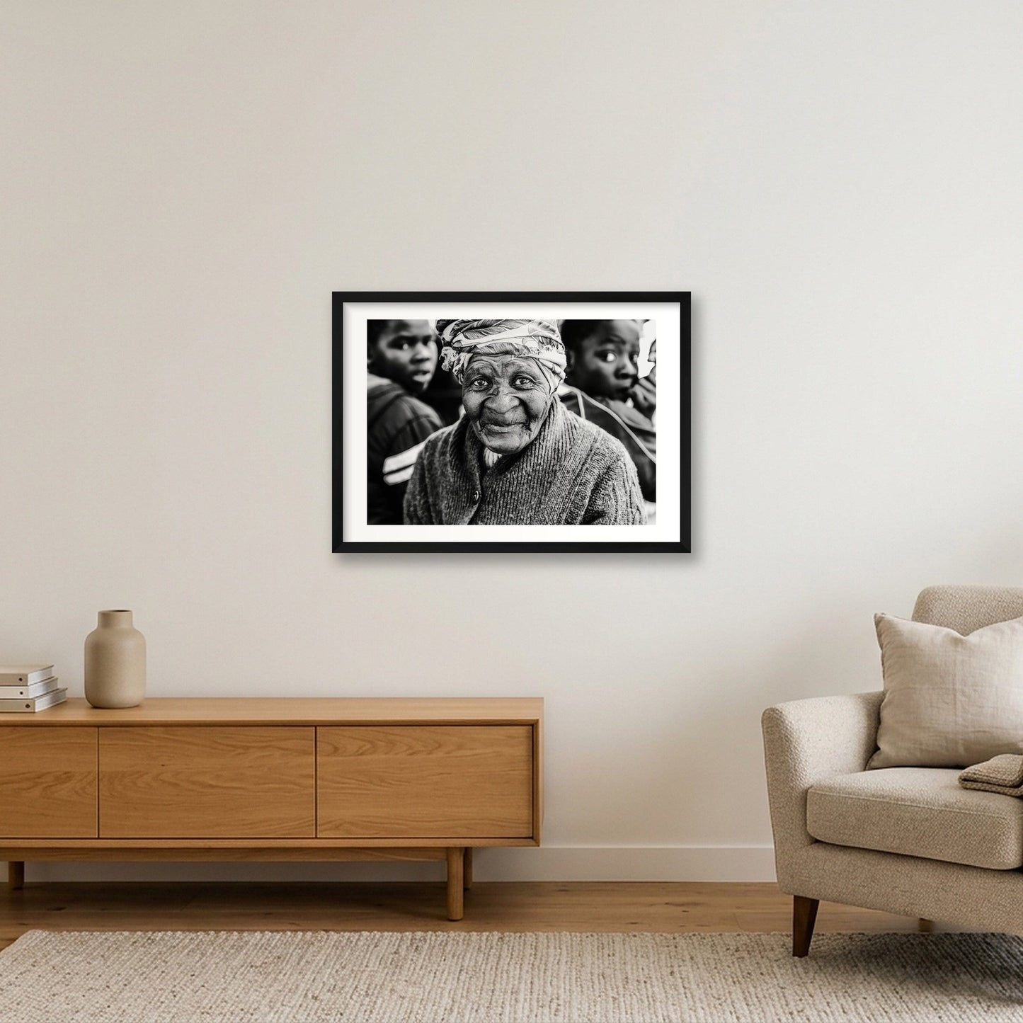 1854 — 59×42cm, 23×17" Black Frame