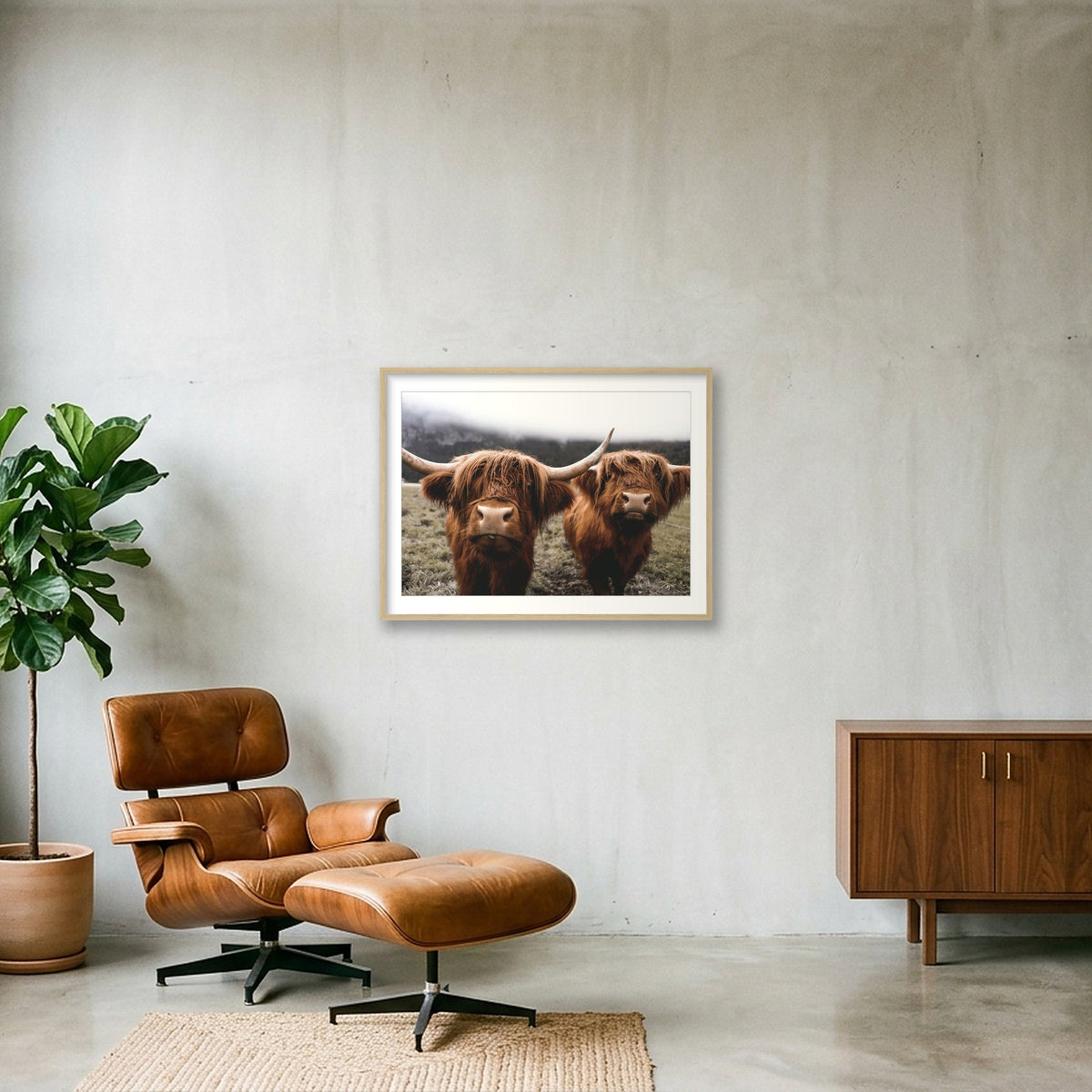 20 — 80×60cm, 31×24" Oak Frame