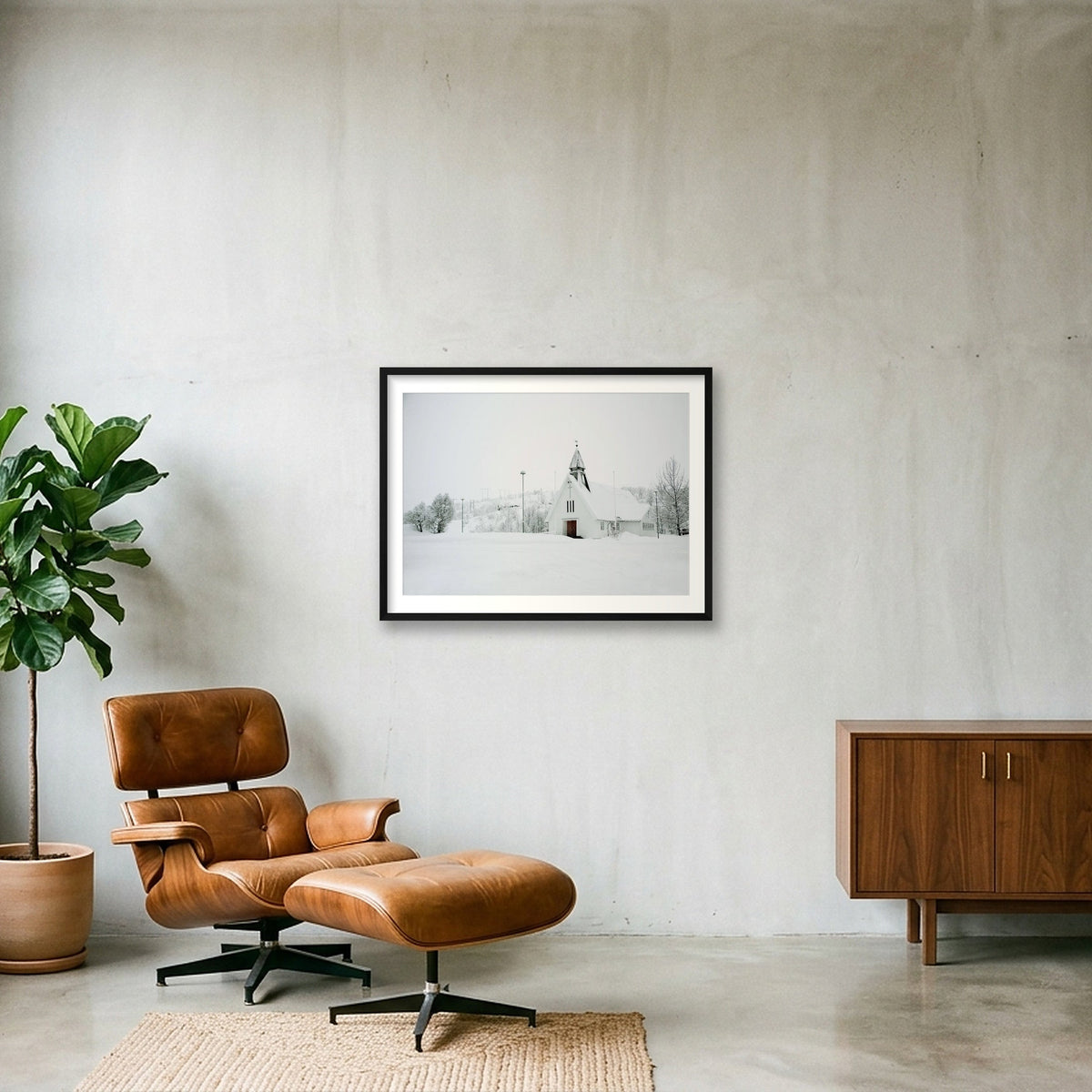 65 — 80×60cm, 31×24" Black Frame