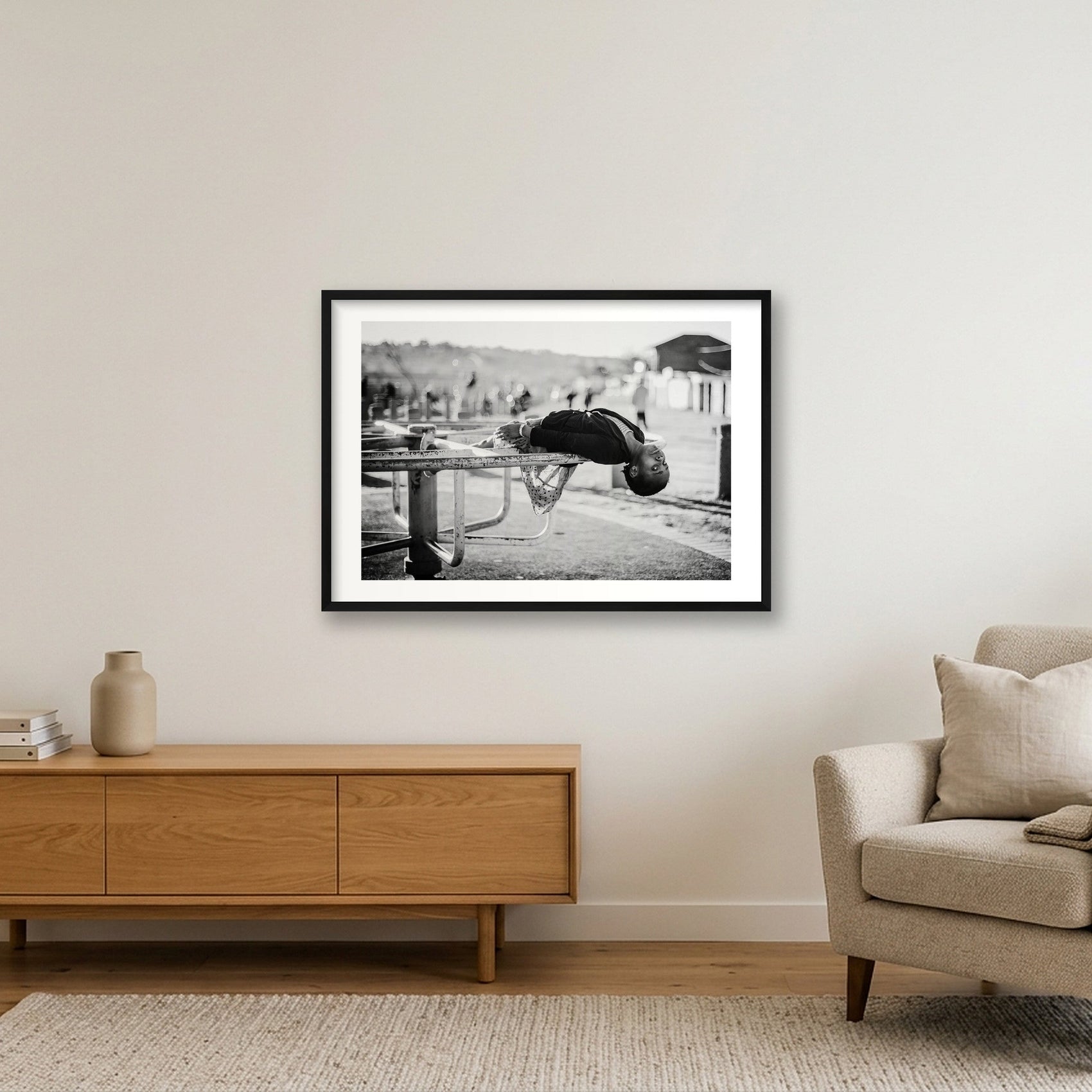 1858 — 84×59cm, 33×23" Black Frame