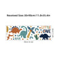 Dinosaur Wall Stickers Removable Waterproof Kid Room Nursery Decals Bedroom Makeover Playroom Decor Toddler Gift Renter Friendly 30x60cm Art detail view 2