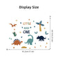 Dinosaur Wall Stickers Removable Waterproof Kid Room Nursery Decals Bedroom Makeover Playroom Decor Toddler Gift Renter Friendly 30x60cm Art detail view 3