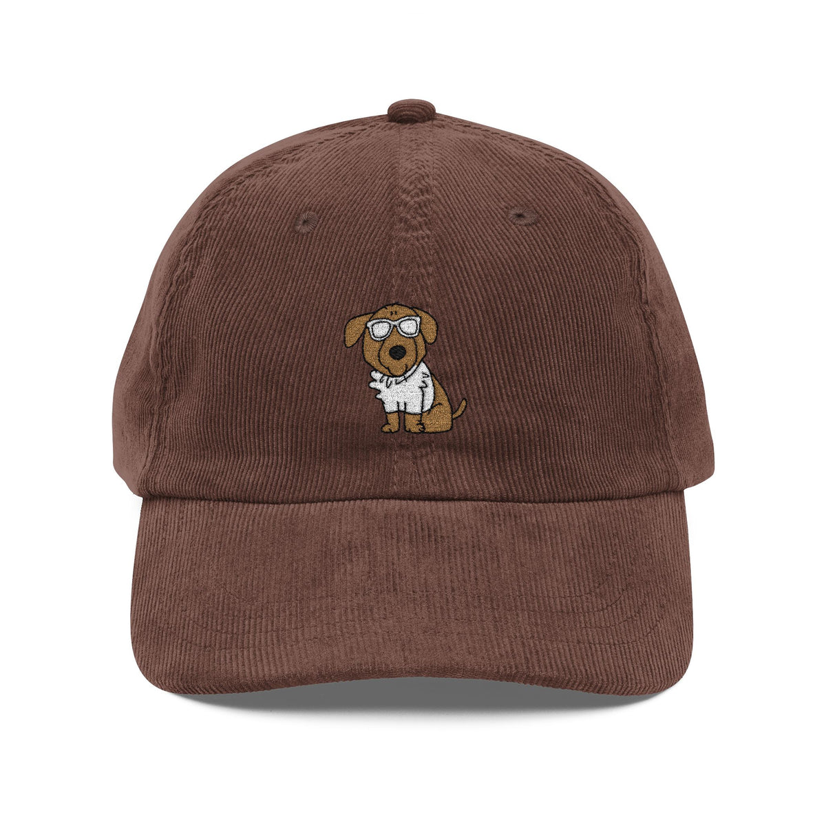 Dog Embroidered Corduroy Hat Cute Puppy Glasses Cap Gift Idea For Pet Owners Vintage Style Casual – product image 2