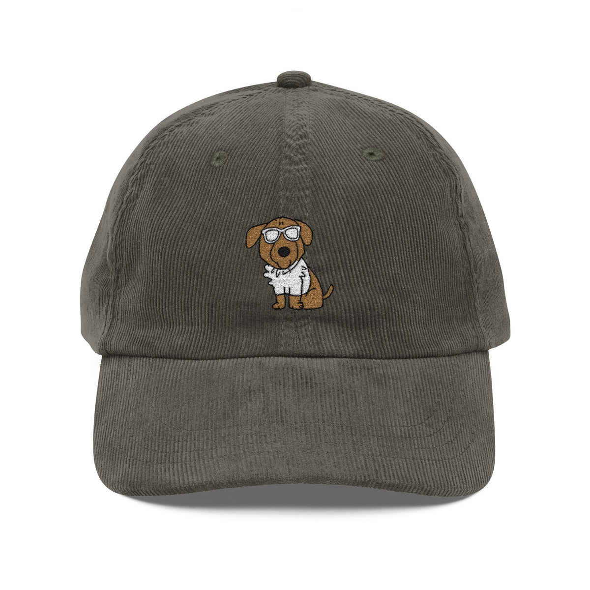 Dog Embroidered Corduroy Hat Cute Puppy Glasses Cap Gift Idea For Pet Owners Vintage Style Casual – product image 3